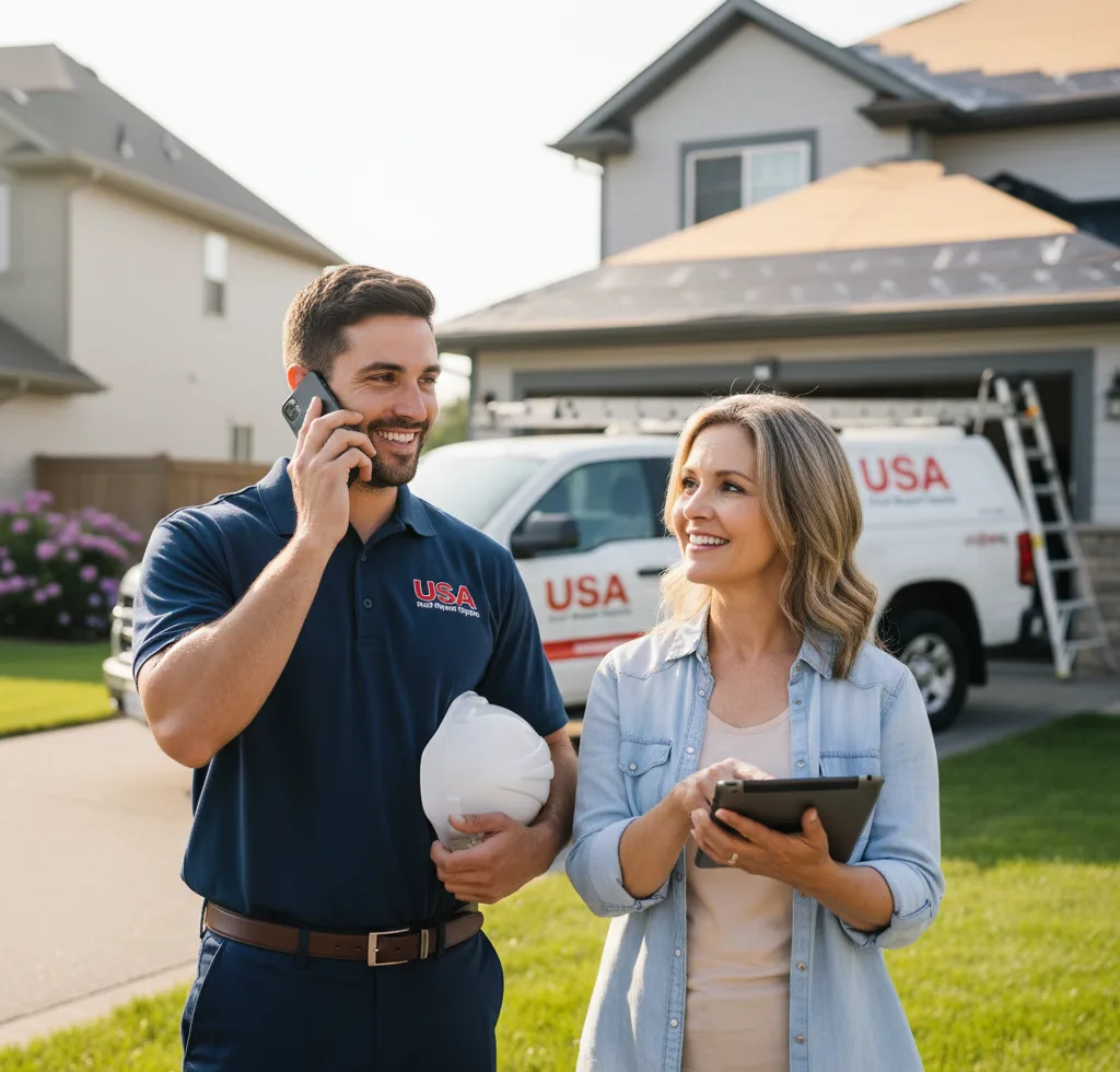USA Roof Repair Experts customer support in Devon